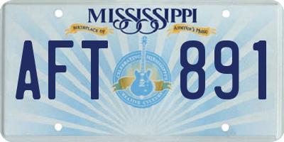 MS license plate AFT891