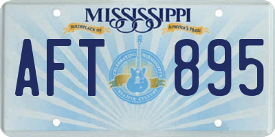 MS license plate AFT895