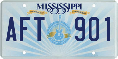 MS license plate AFT901