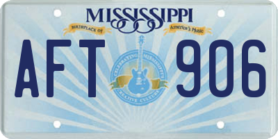 MS license plate AFT906