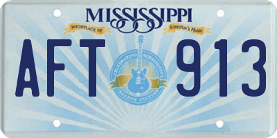 MS license plate AFT913