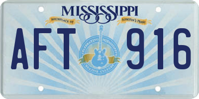 MS license plate AFT916