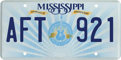 MS license plate AFT921