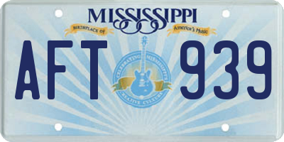 MS license plate AFT939