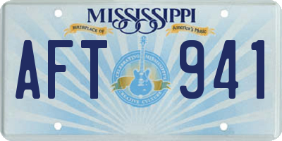 MS license plate AFT941