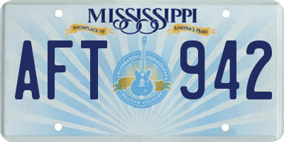 MS license plate AFT942