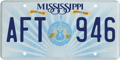 MS license plate AFT946