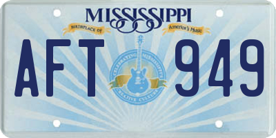 MS license plate AFT949