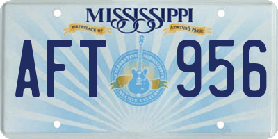 MS license plate AFT956