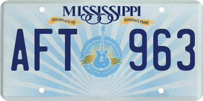 MS license plate AFT963