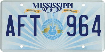 MS license plate AFT964