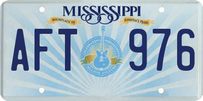 MS license plate AFT976