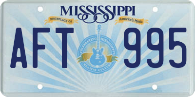 MS license plate AFT995