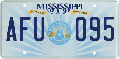 MS license plate AFU095