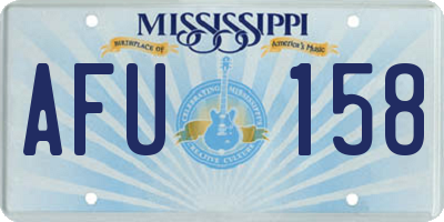 MS license plate AFU158