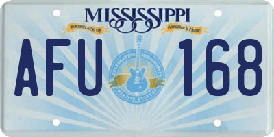 MS license plate AFU168