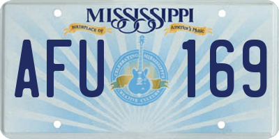 MS license plate AFU169