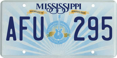 MS license plate AFU295