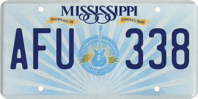 MS license plate AFU338