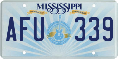 MS license plate AFU339