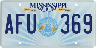 MS license plate AFU369