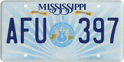MS license plate AFU397