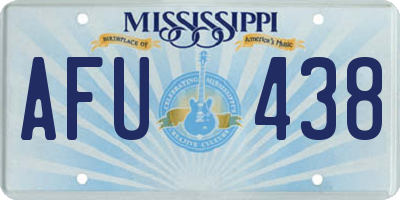 MS license plate AFU438