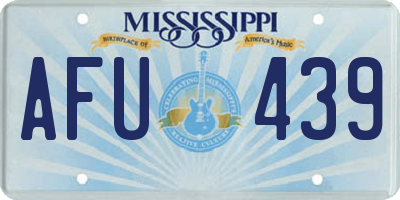 MS license plate AFU439