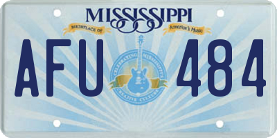 MS license plate AFU484