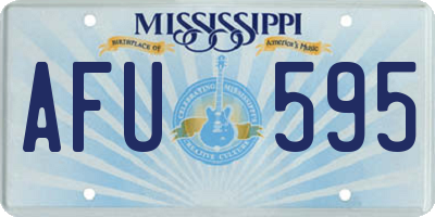 MS license plate AFU595