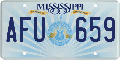 MS license plate AFU659