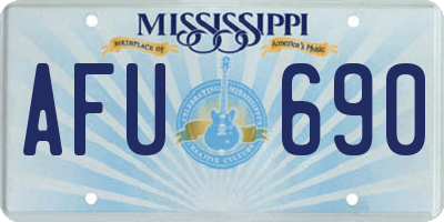 MS license plate AFU690