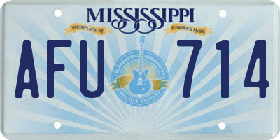 MS license plate AFU714