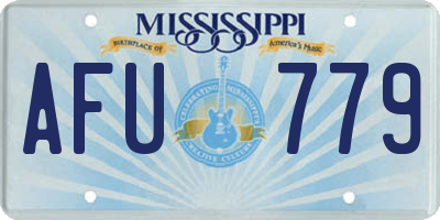 MS license plate AFU779