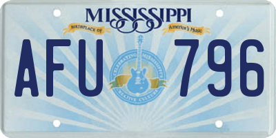 MS license plate AFU796