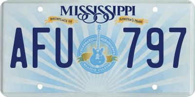 MS license plate AFU797