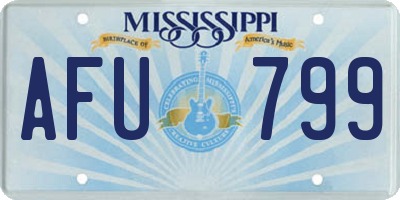 MS license plate AFU799