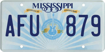 MS license plate AFU879