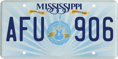 MS license plate AFU906