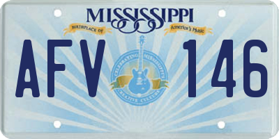 MS license plate AFV146