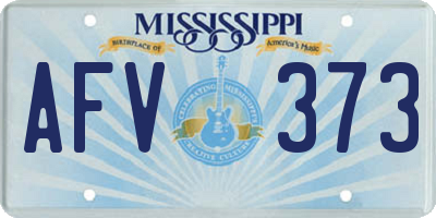 MS license plate AFV373