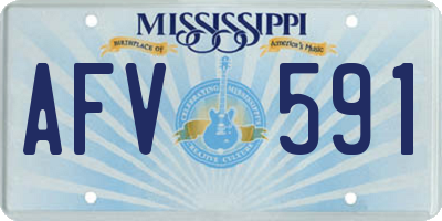MS license plate AFV591