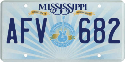 MS license plate AFV682