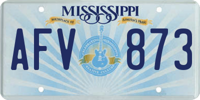 MS license plate AFV873