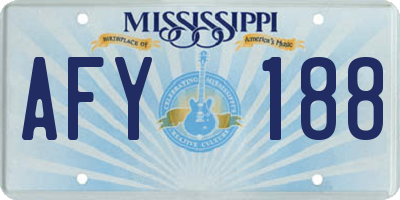 MS license plate AFY188