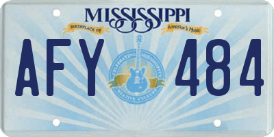 MS license plate AFY484