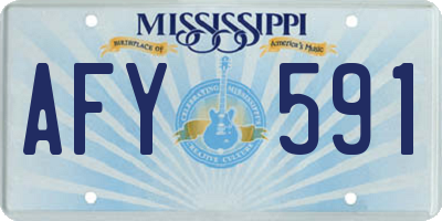 MS license plate AFY591