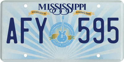 MS license plate AFY595