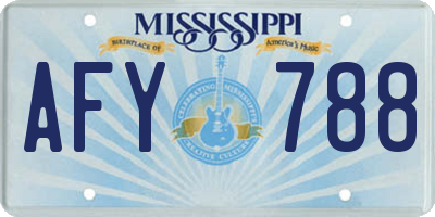 MS license plate AFY788