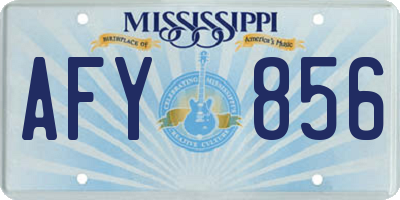 MS license plate AFY856
